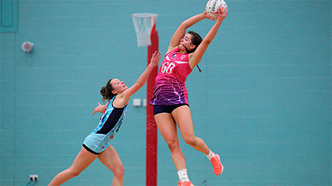 two netball players